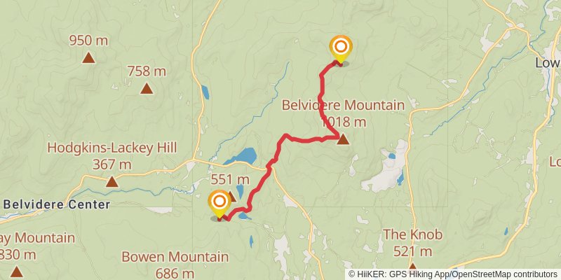 Vermont Long Trail stage 24 Map