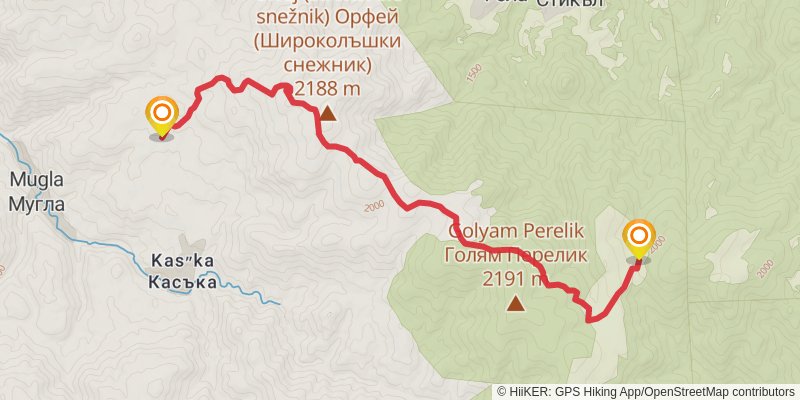 Sultans Trail stage 96 Map