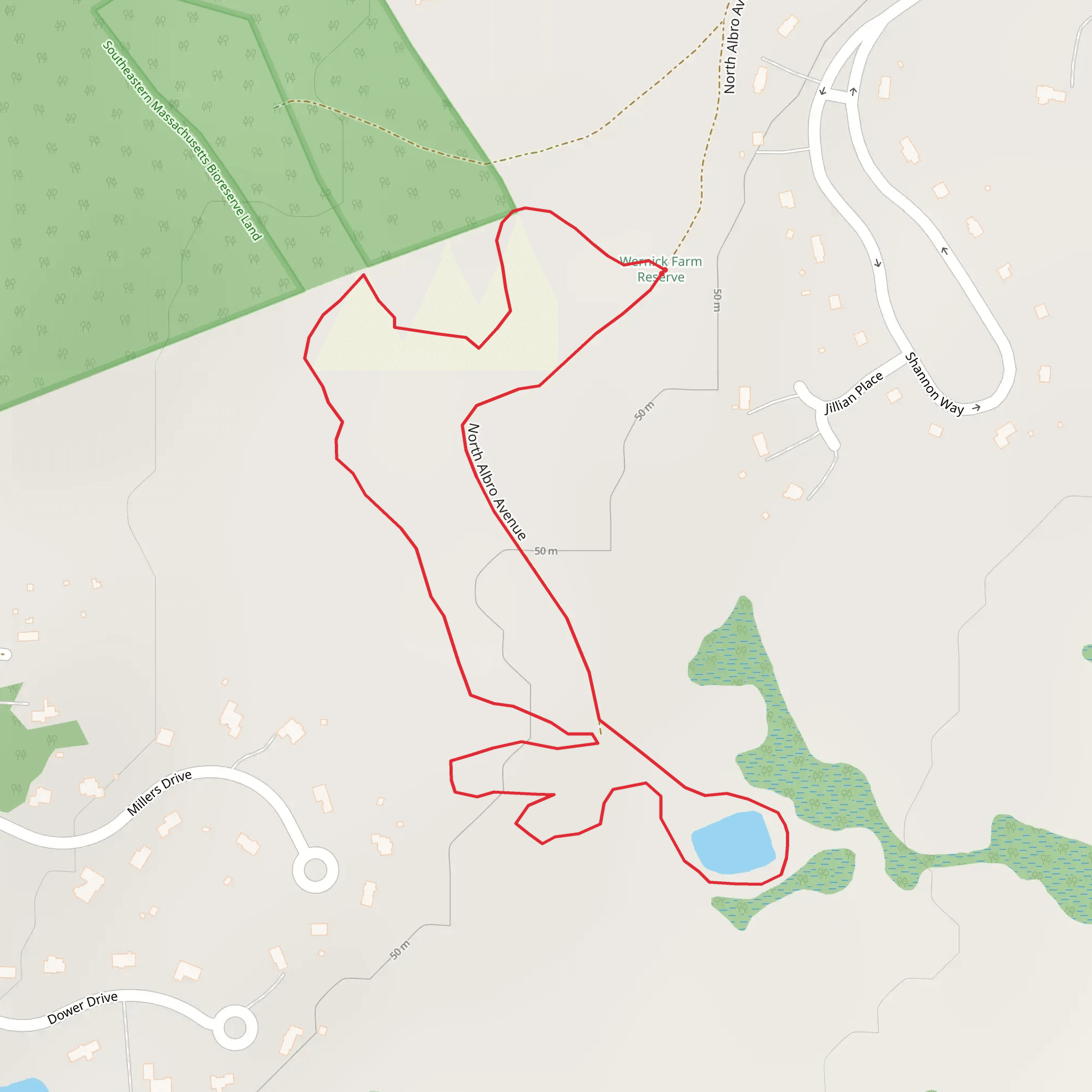 North Albro Avenue Loop mobile static map