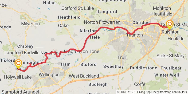Mary Michael Pilgrims Way stage 21 Map