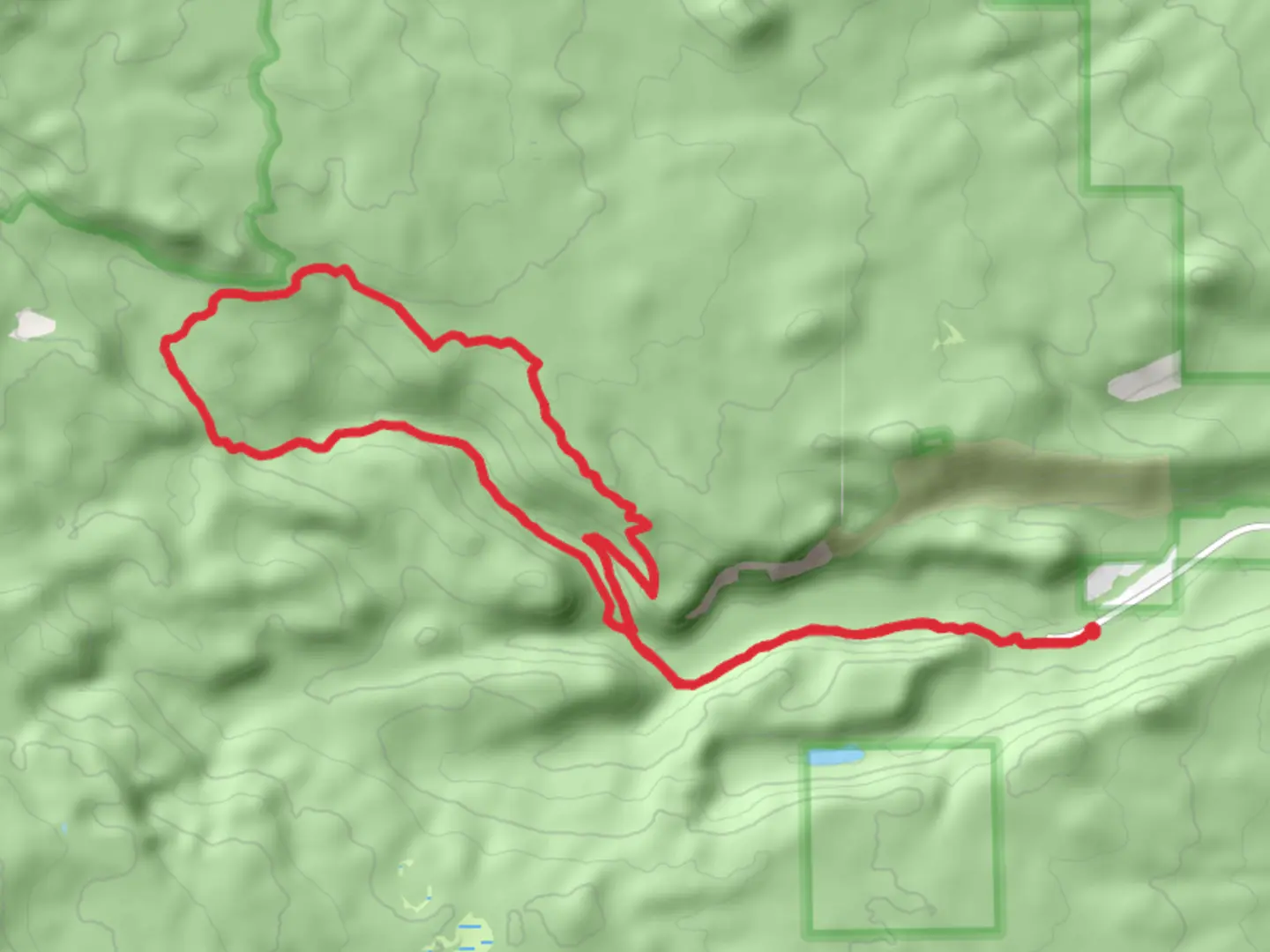 An image depicting the trail Mrazek Trail and North Fork Loop Trail and its surrounding area.