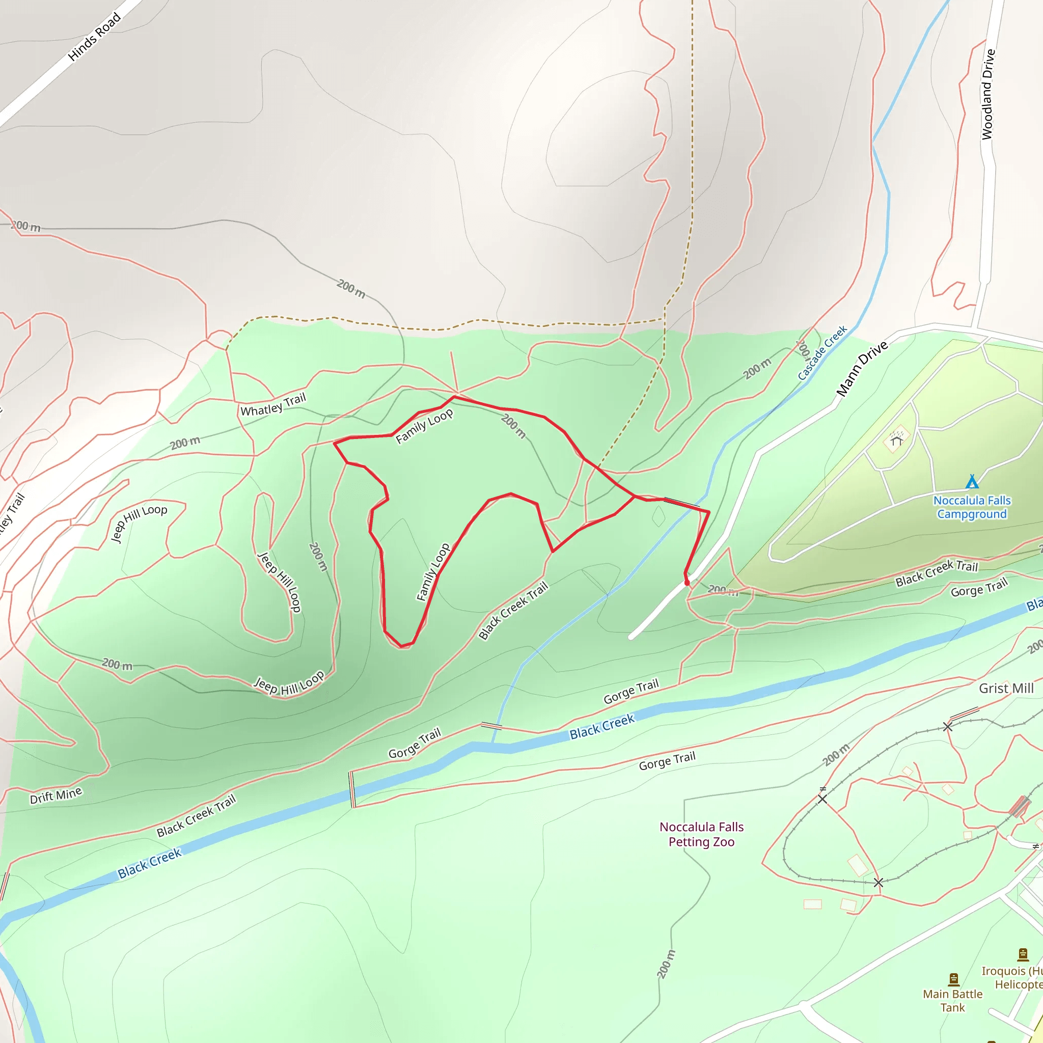 Family Loop mobile static map