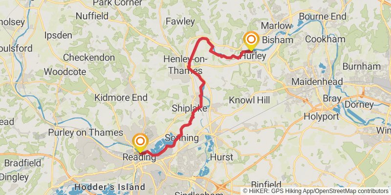 Thames Pilgrim Way stage 6 Map