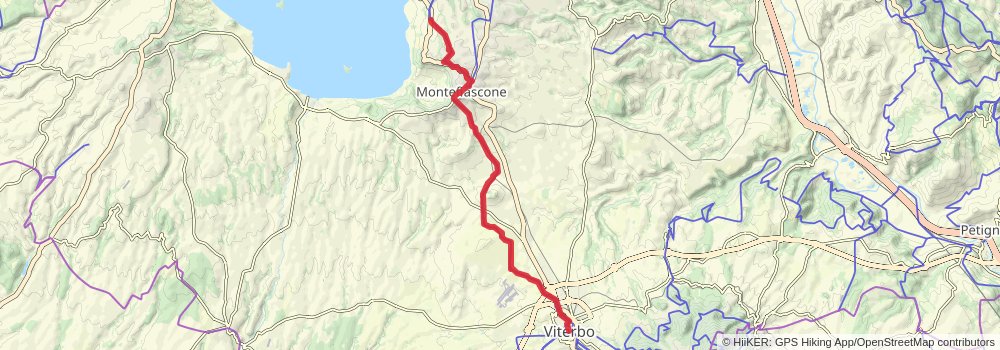 Via Francigena stage 112 Map