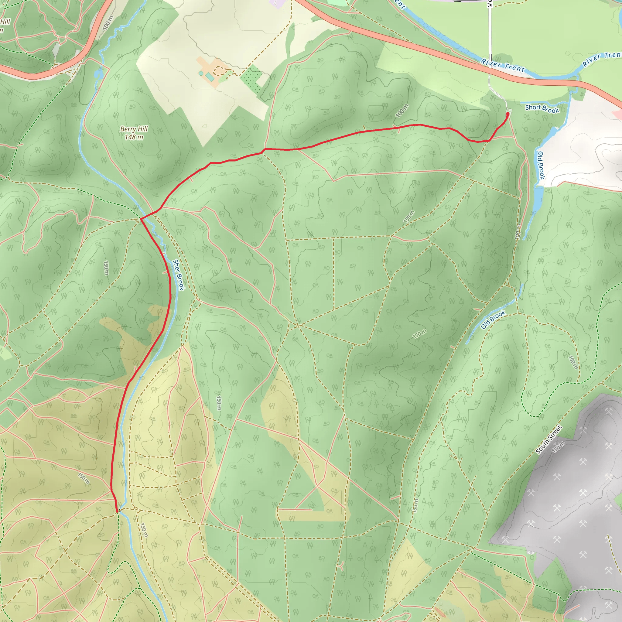 Sher Brook mobile static map