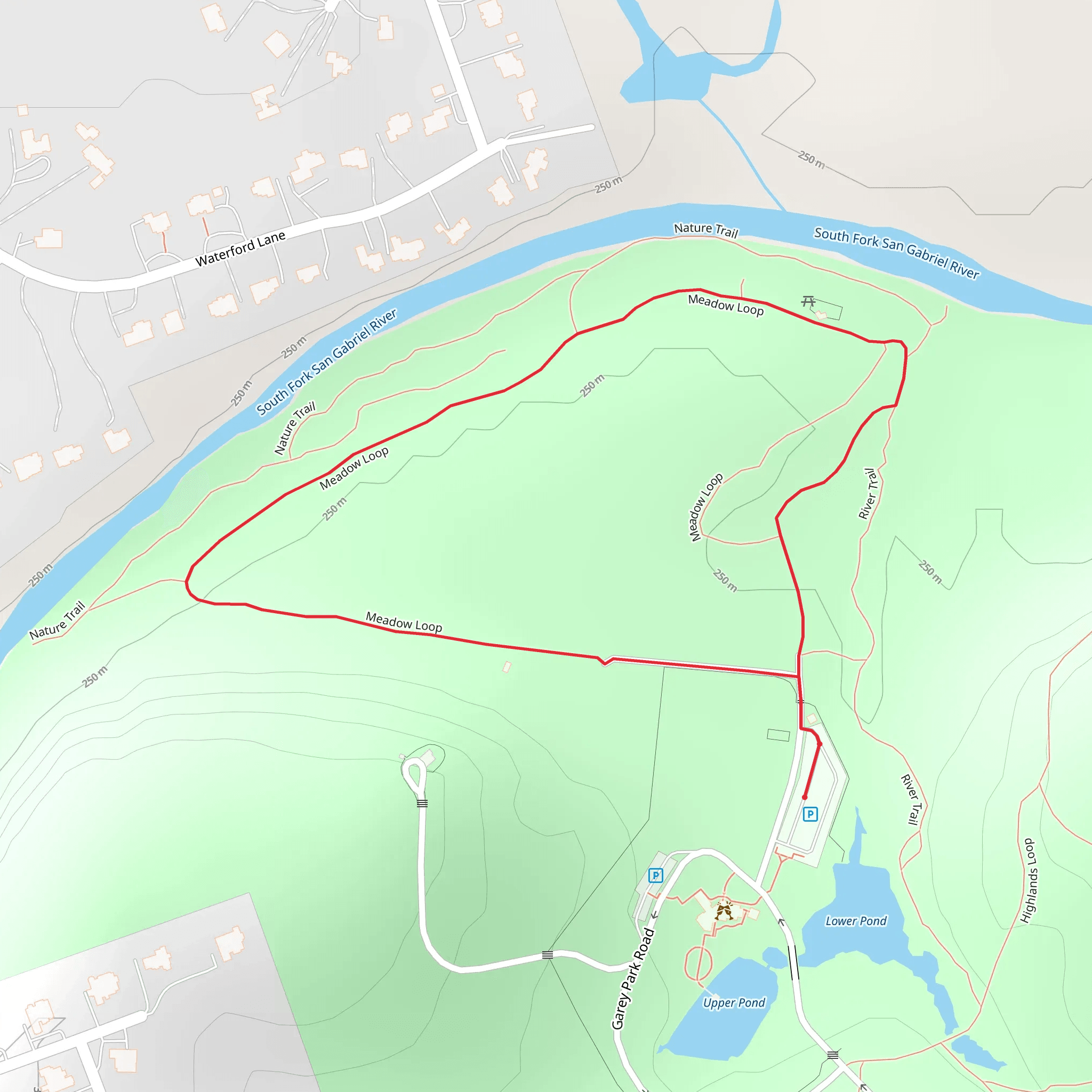 Meadow Loop mobile static map