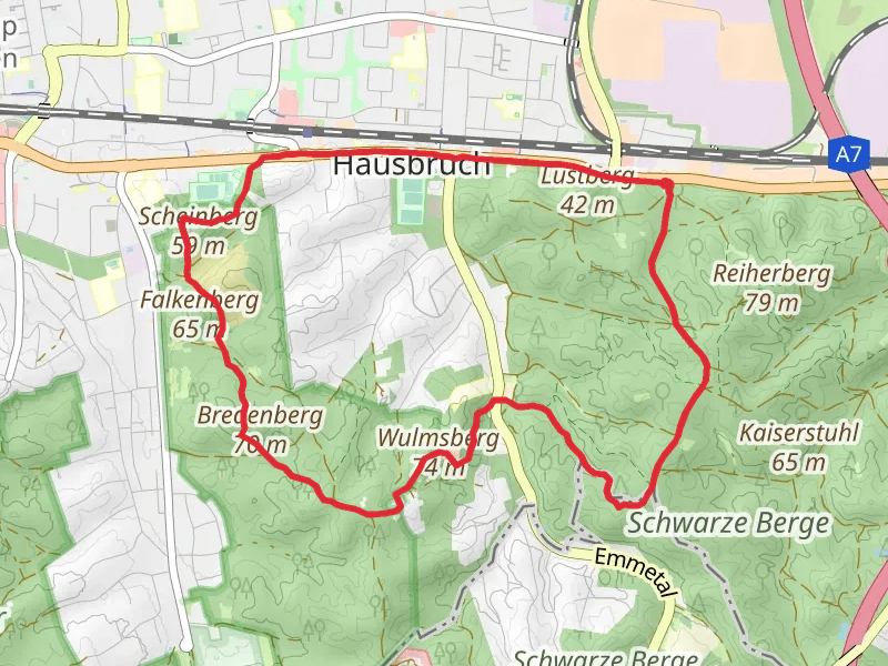 Scheinberg Falkenberg and Hausbruch Loop via Wander Tour Harburger Berge