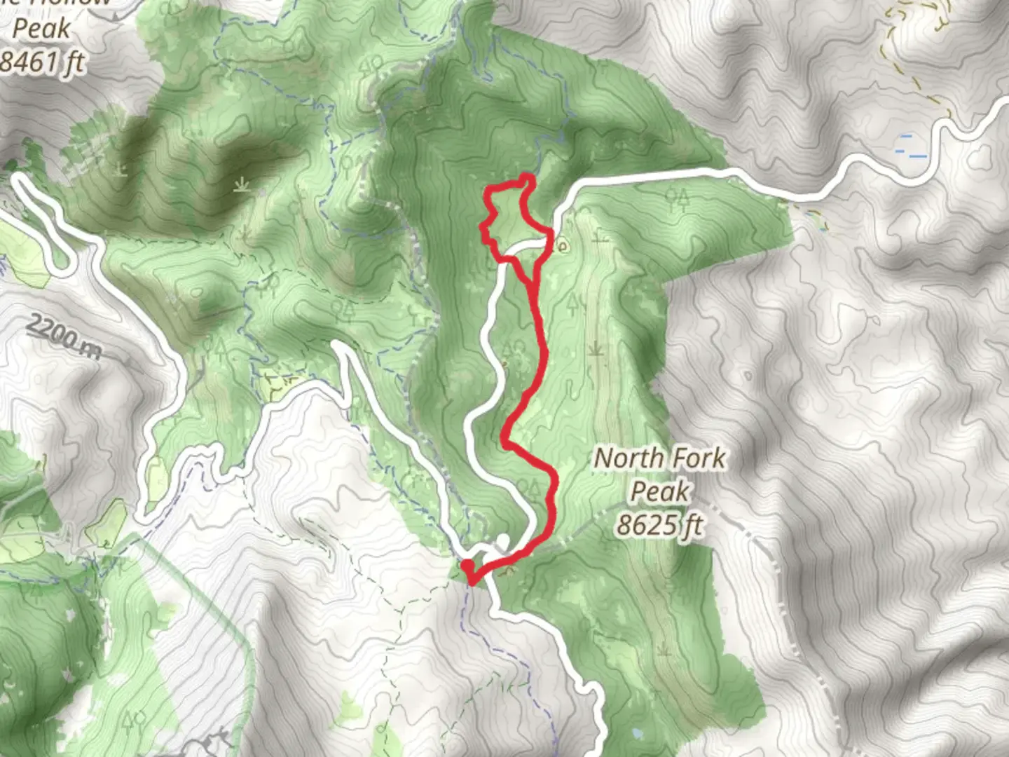 An image depicting the trail South Fork Little Deer Creek Trail and Winter Pass Trail and its surrounding area.