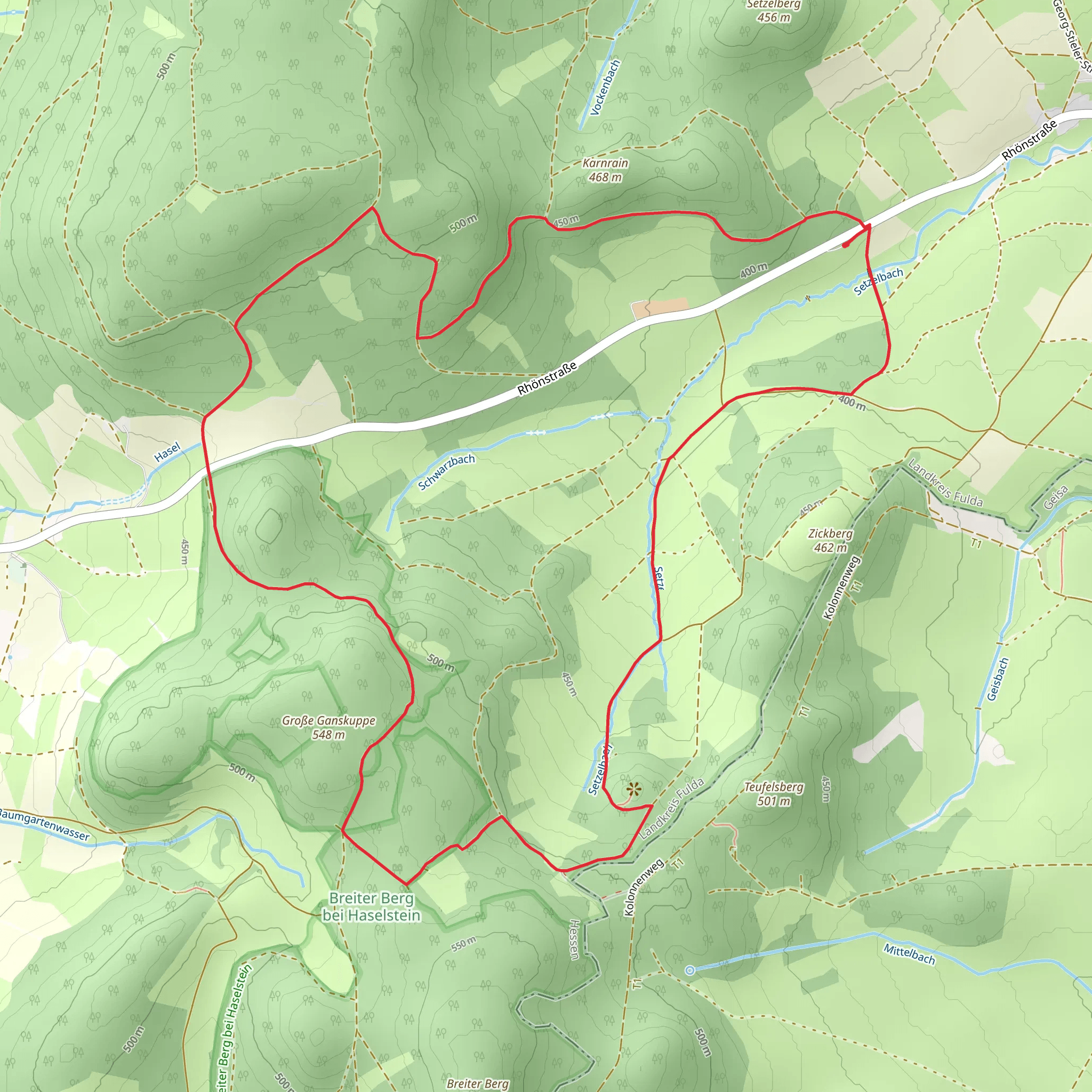 Setzelbach Loop mobile static map