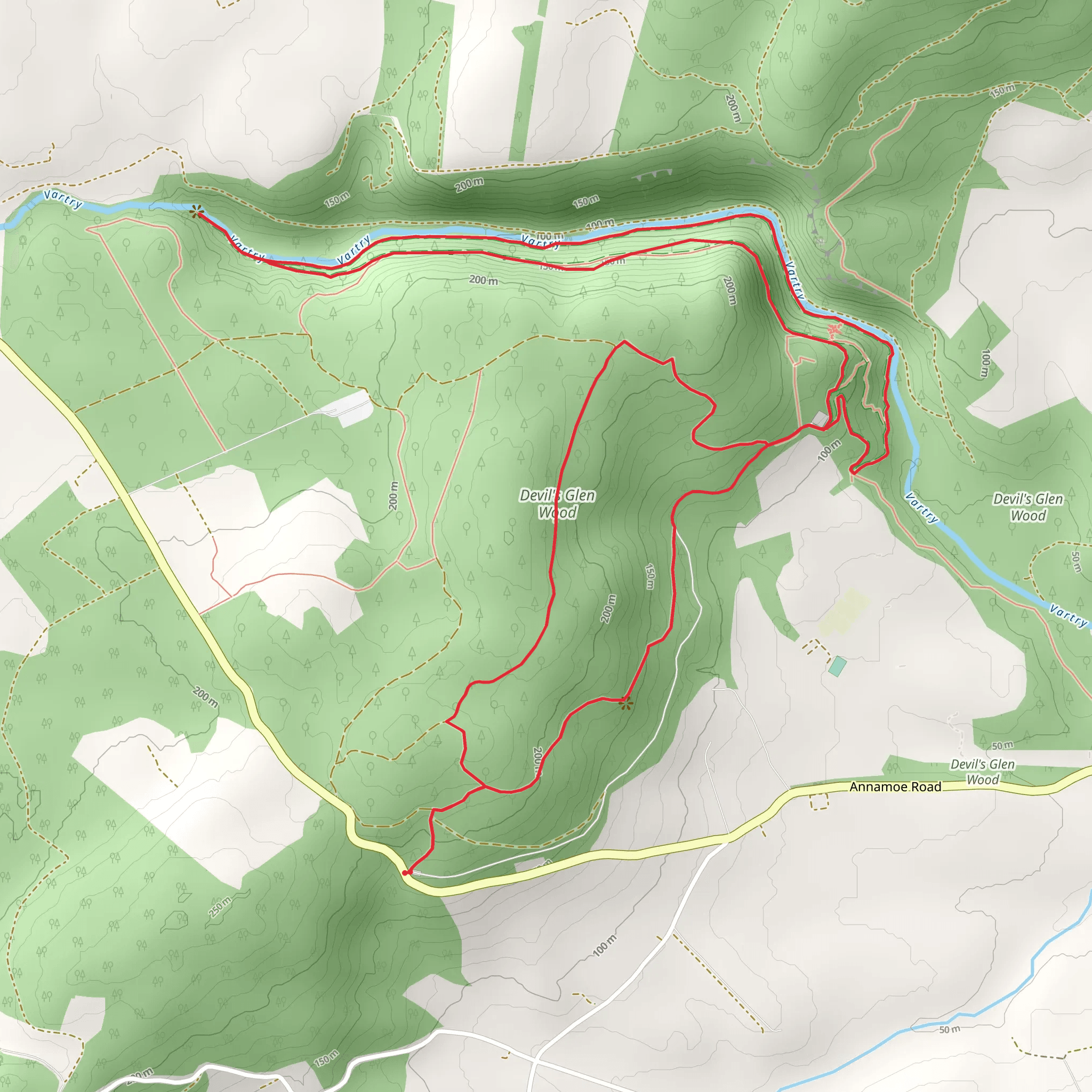 The Devil's Glen mobile static map