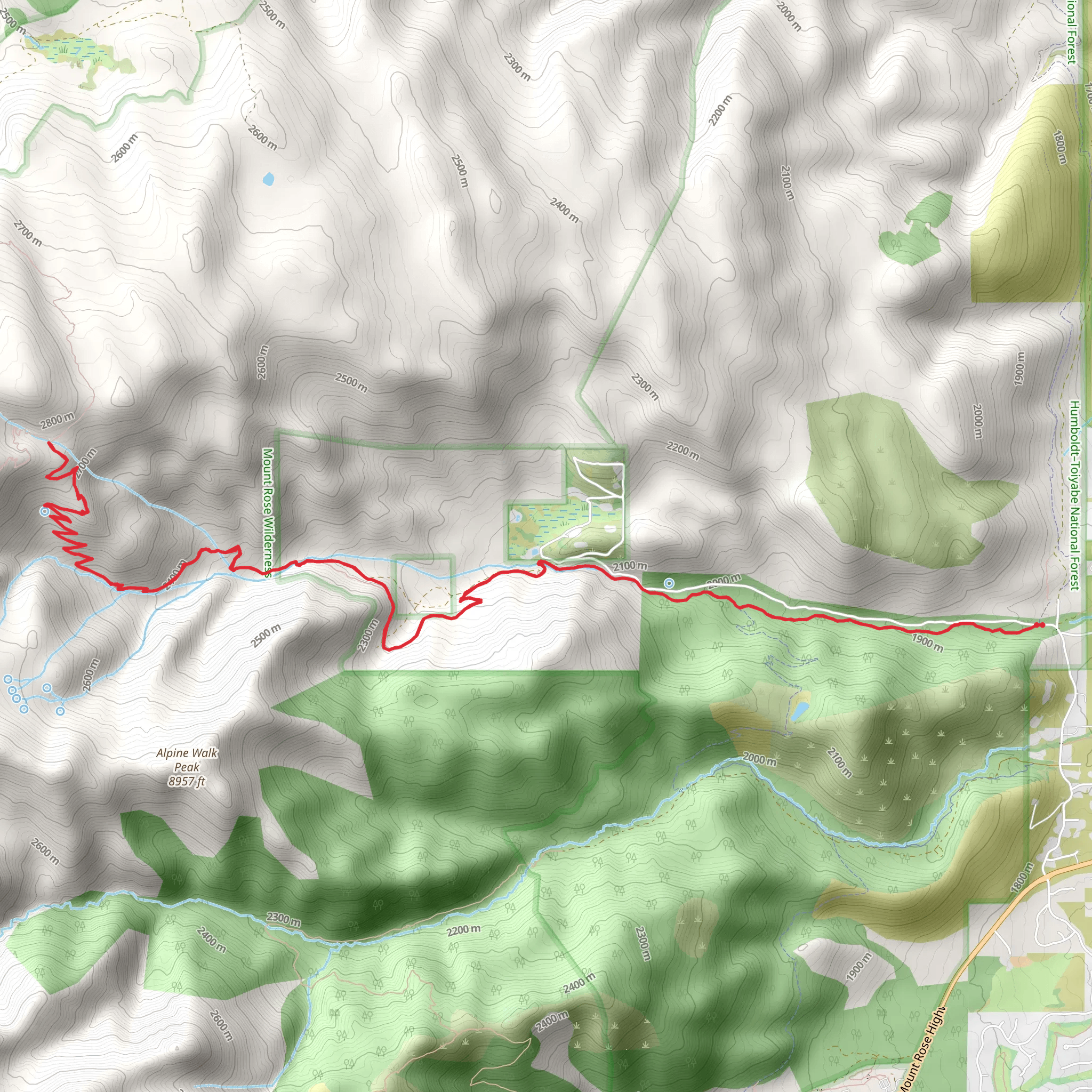 Thomas Creek mobile static map