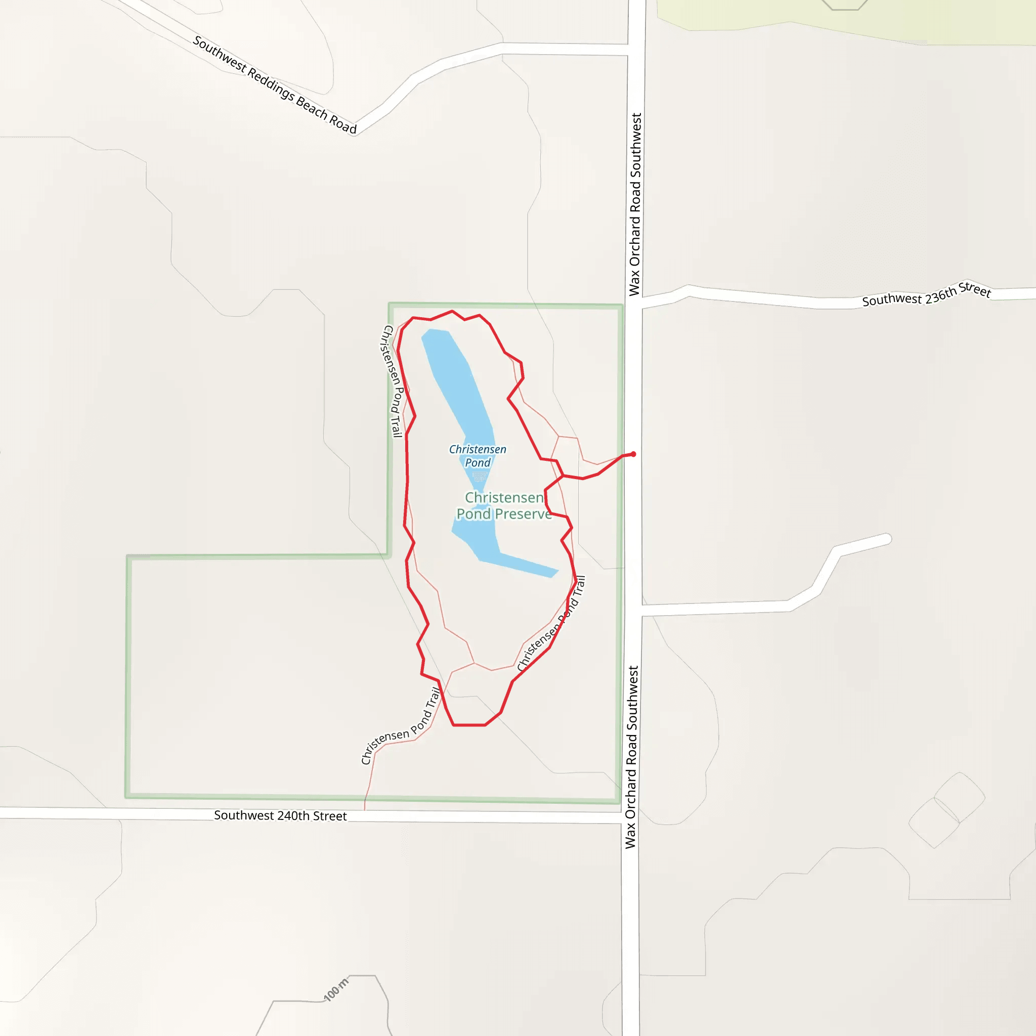 Christensen Pond Loop mobile static map