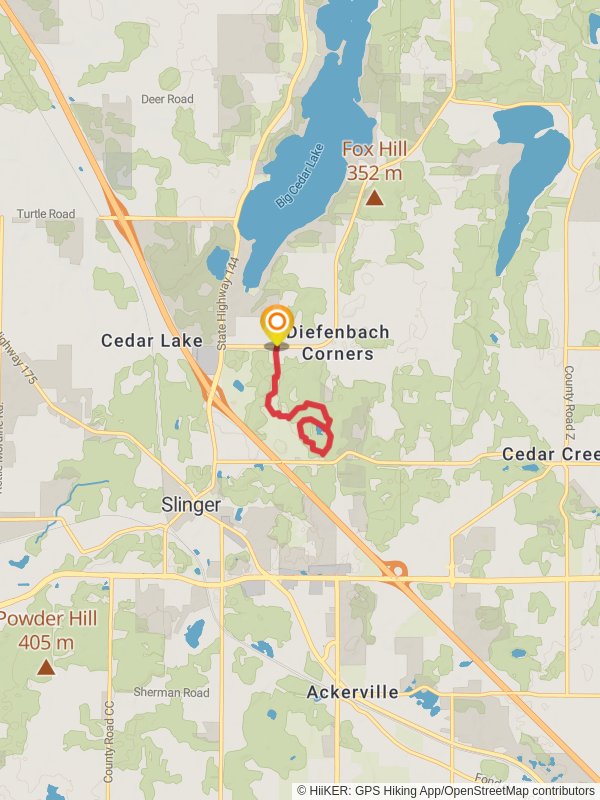 Polk Kames State Ice Age Trail Area