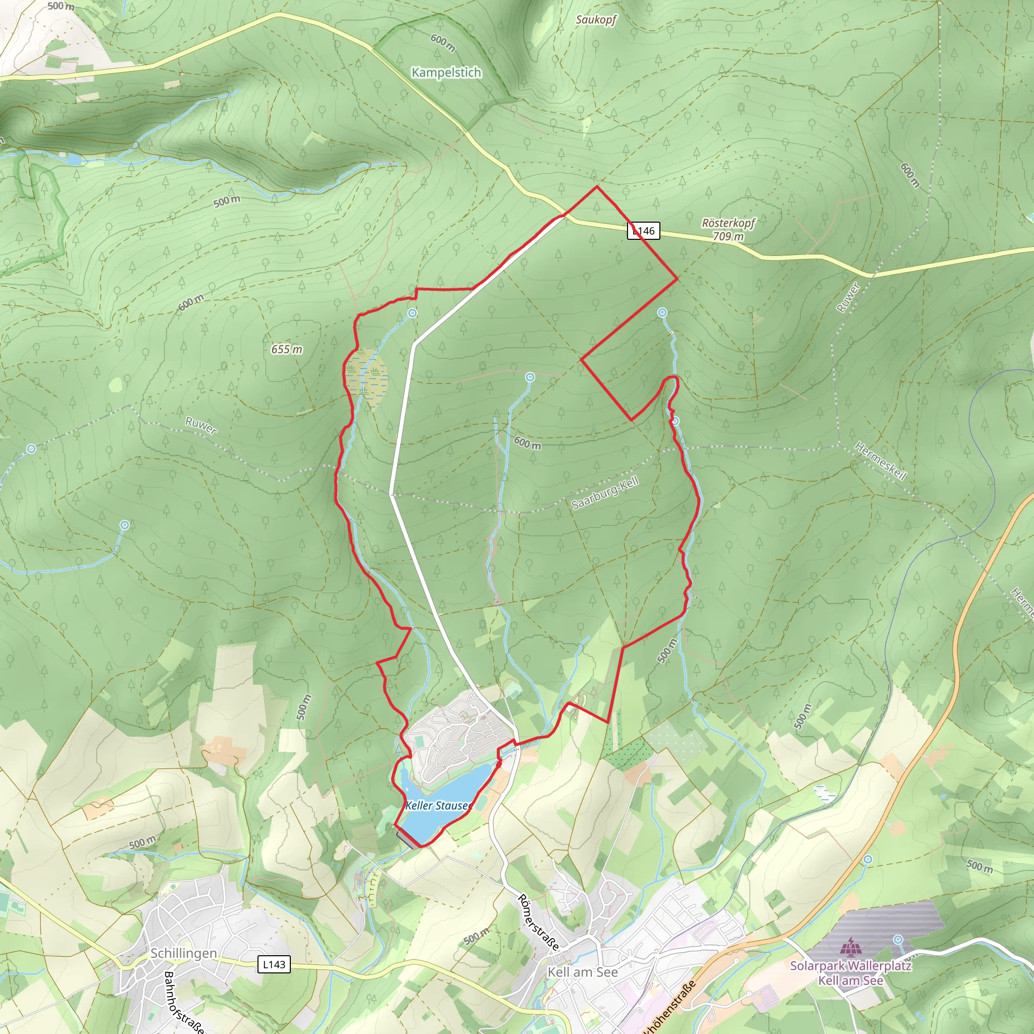 Keller Stausee via Kell 3 mobile static map