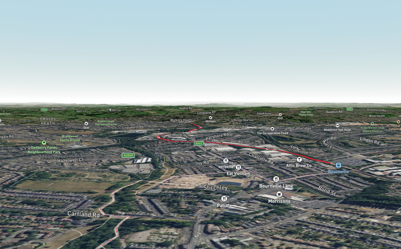 Worcester and Birmingham Canal Walk from Bournville