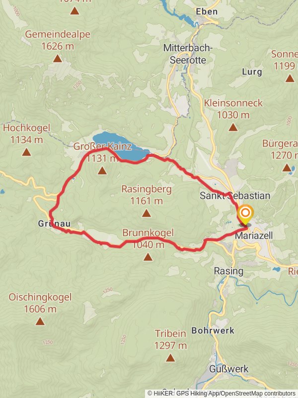 Mariazell Country Loop mobile static map