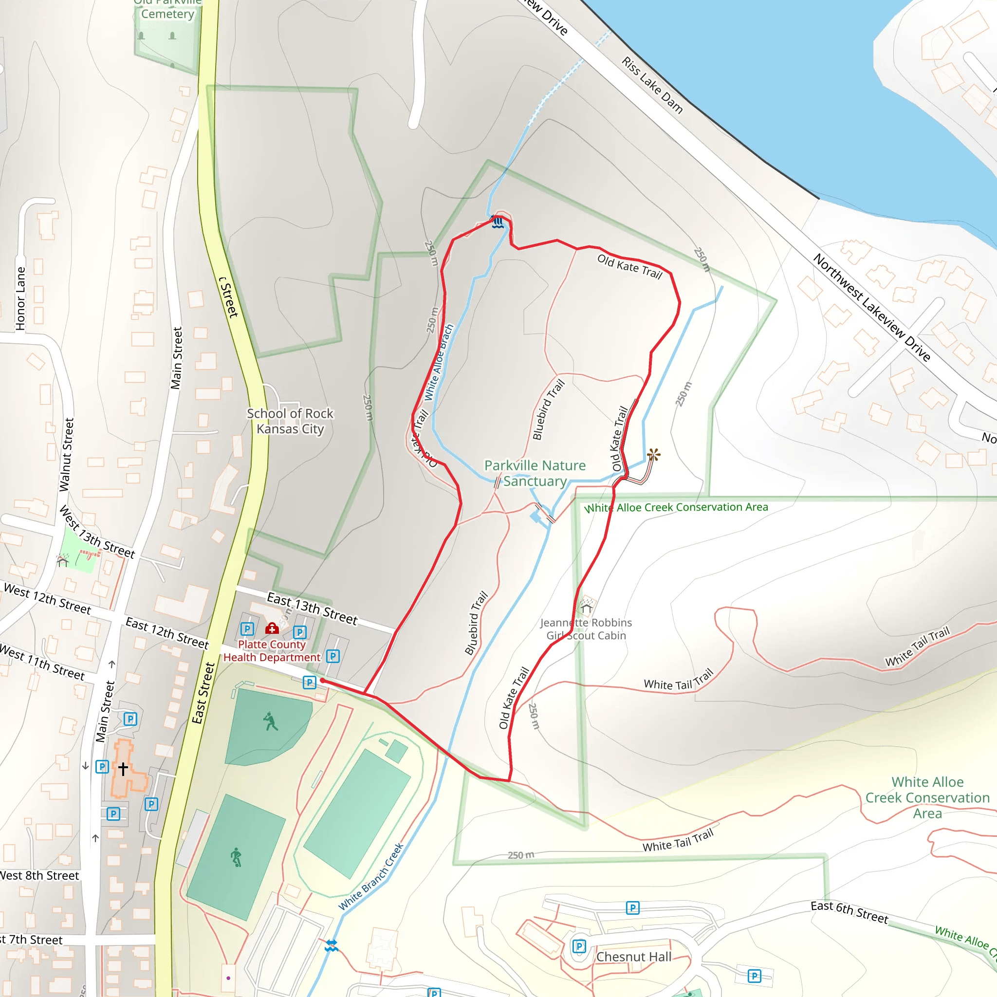 Old Kate Loop Trail mobile static map