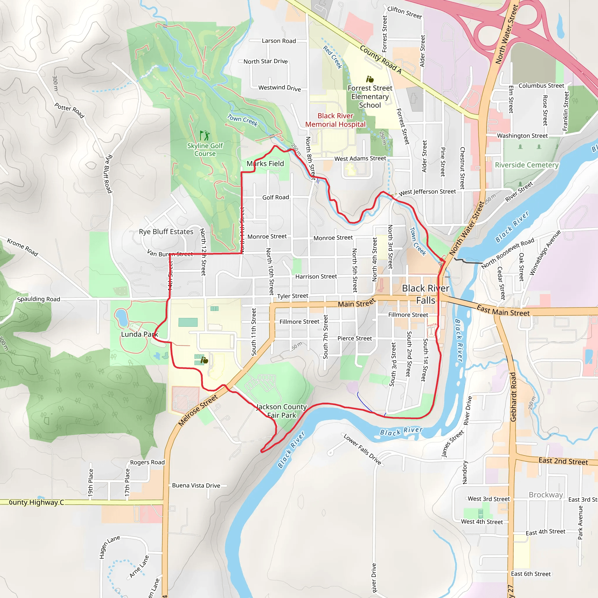 Foundation Loop Trail mobile static map