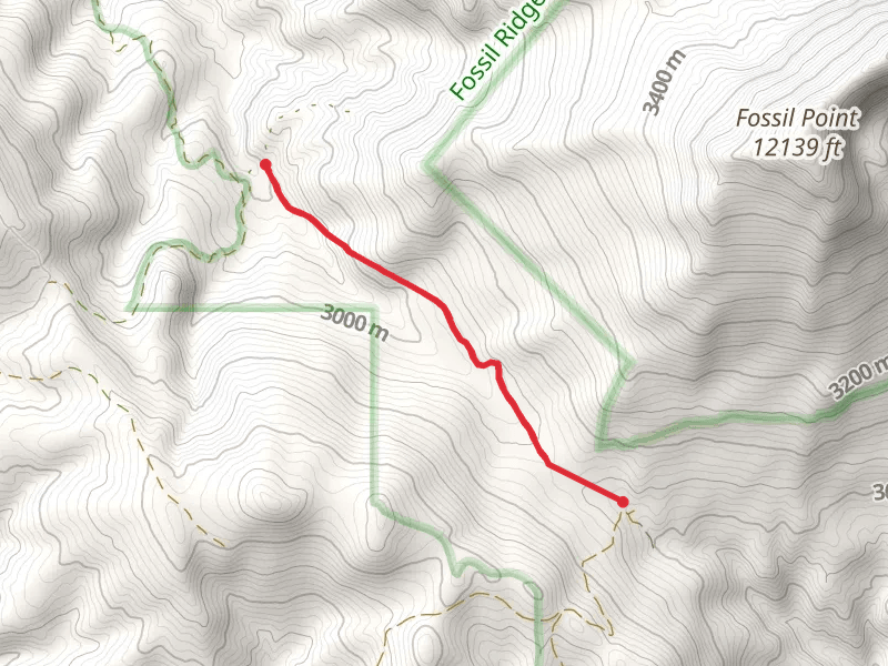 Beaver Cow Trail mobile static map