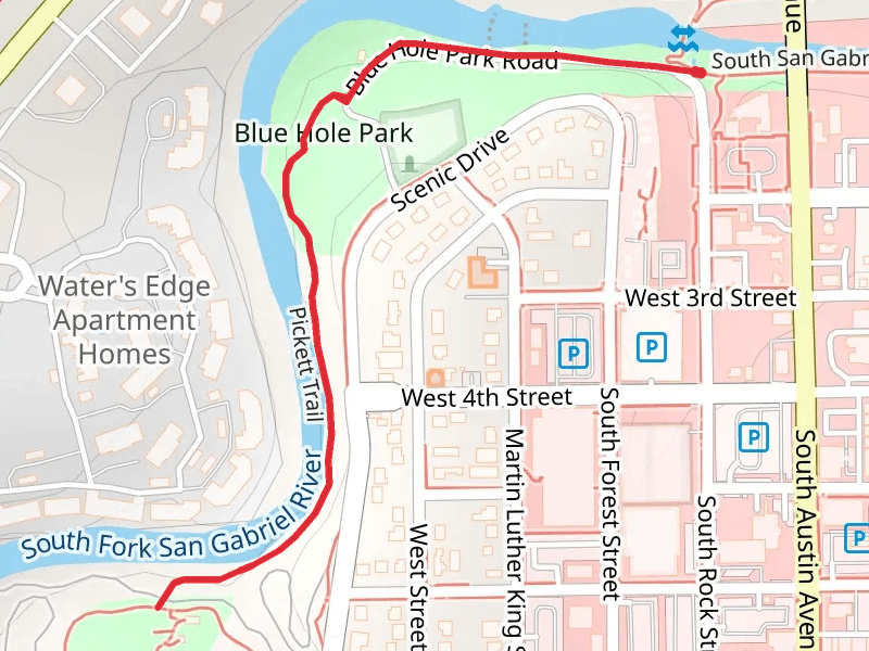 Picket Trail mobile static map