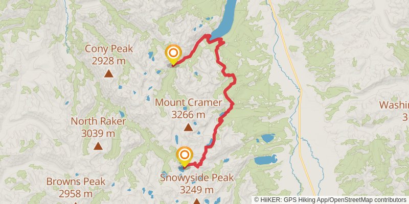 Sawtooth Loop Trail alt 1 Map