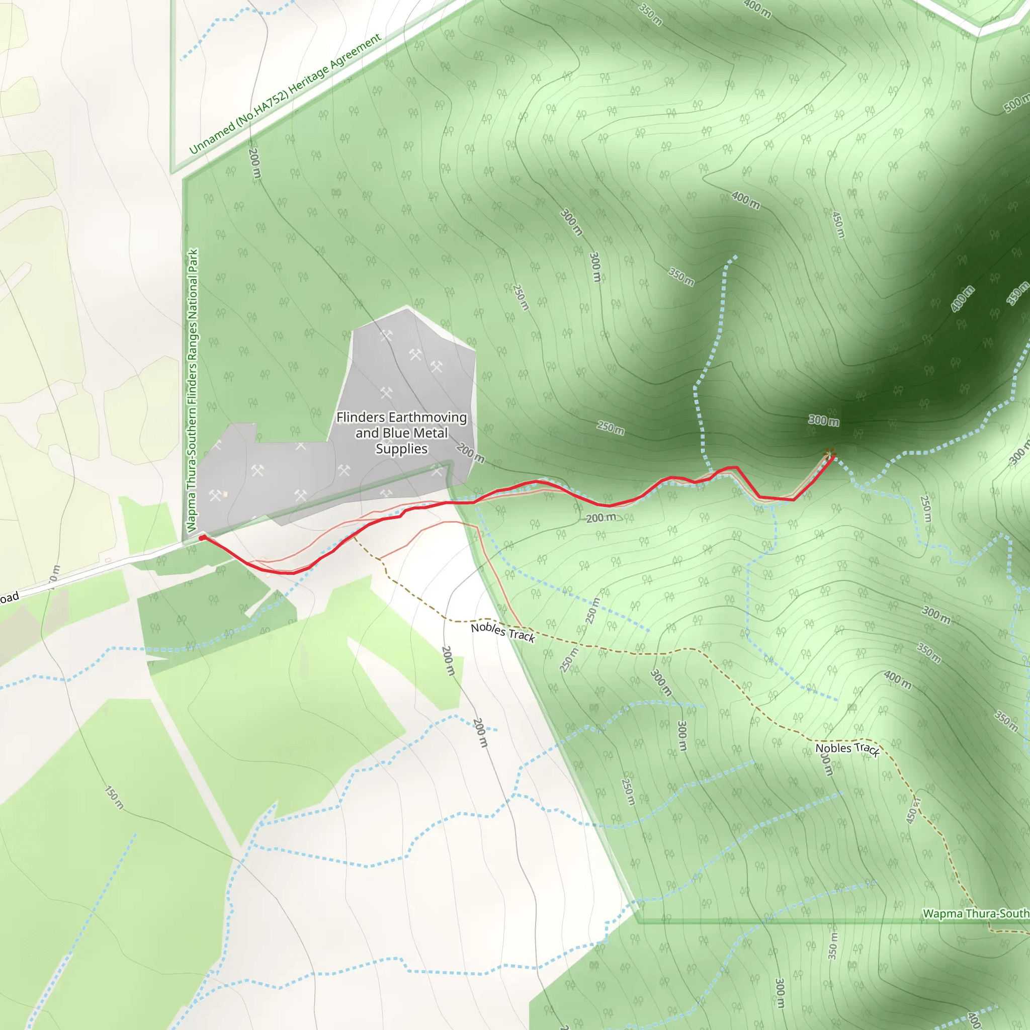 Napperby Gorge Track mobile static map