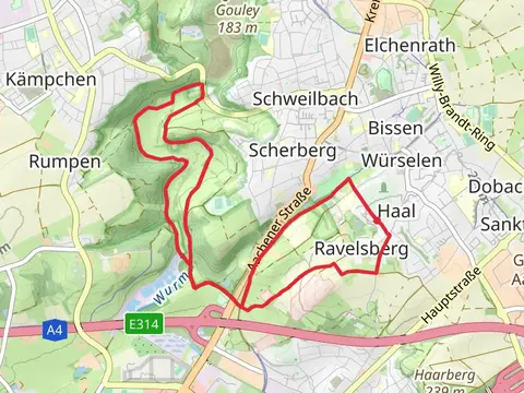 Am Wisselsbach, Ravelsberg and Scherberg Loop