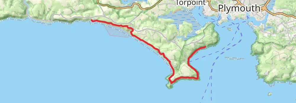 South West Coast Path stage 34 Map