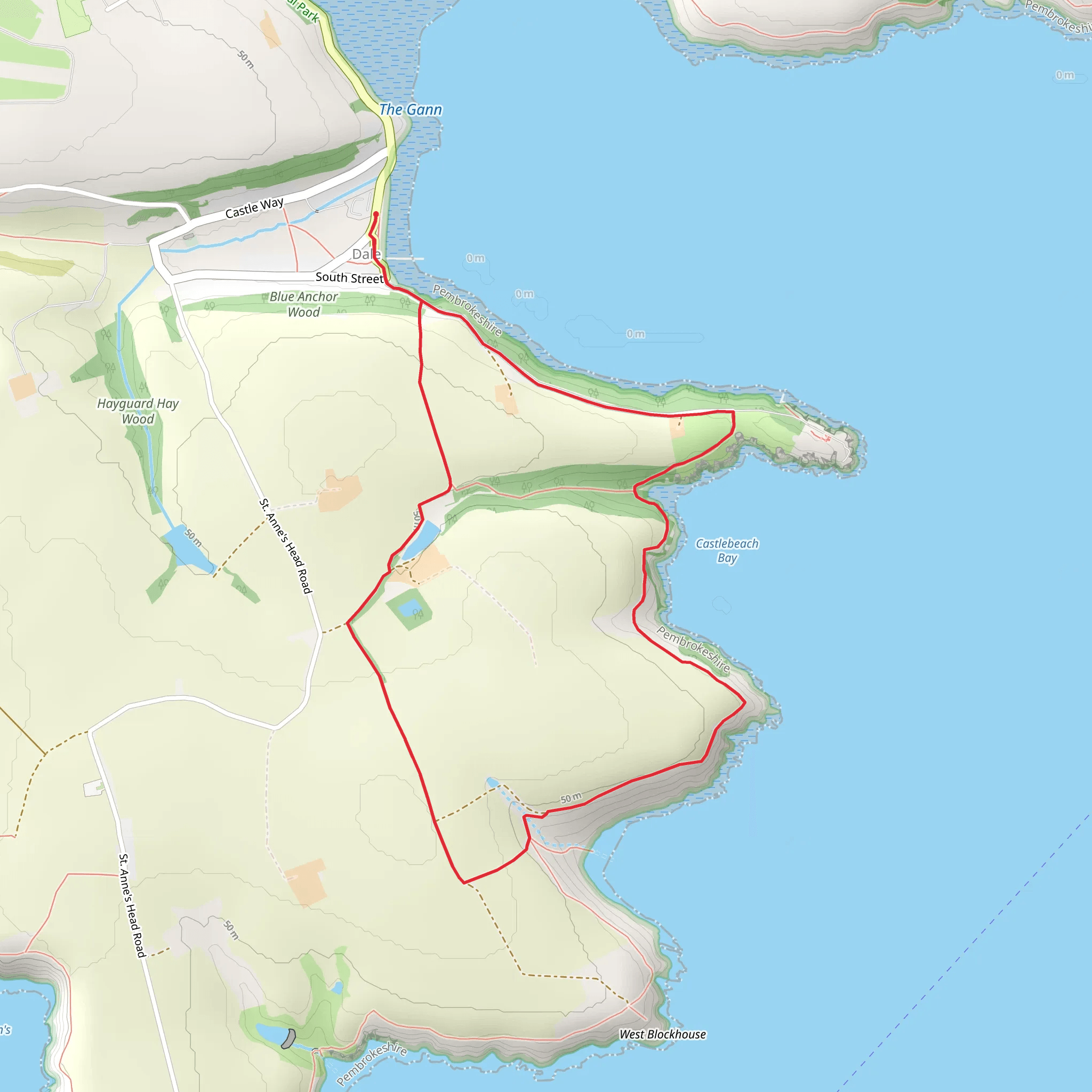 Dale Point Walk mobile static map