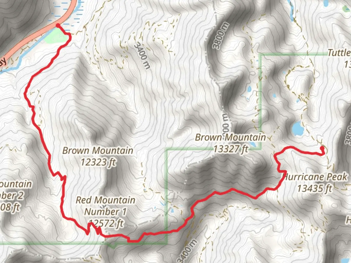 An image depicting the trail Corkscrew Pass via Corkscrew Gulch Road and its surrounding area.