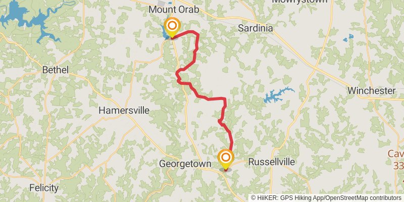 Buckeye Trail stage 43 Map