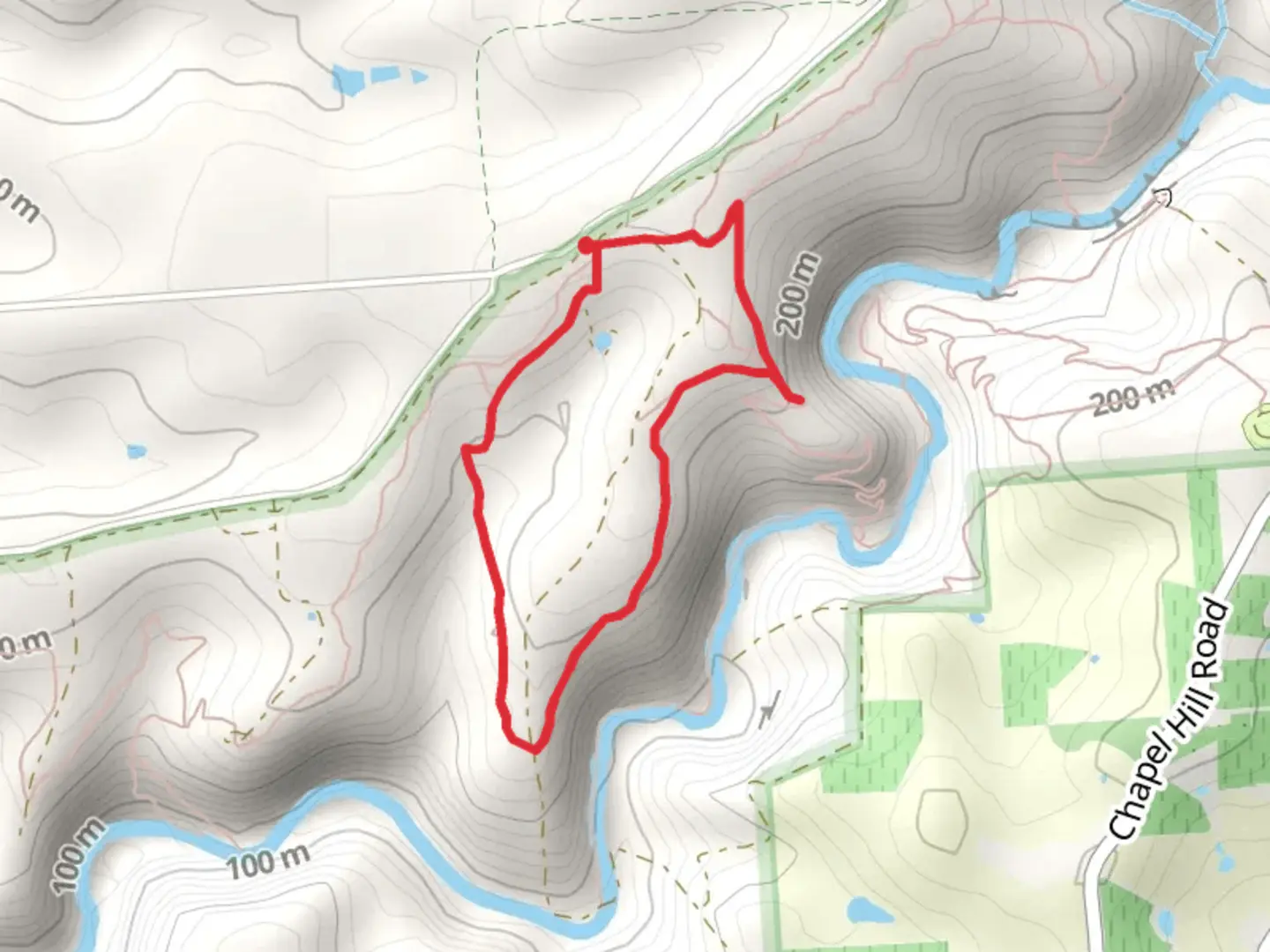 An image depicting the trail Sundews Ridge Hike and its surrounding area.