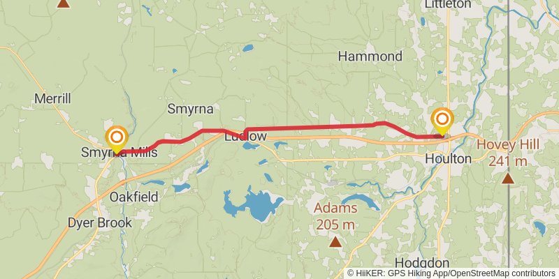 Matagamon - Houlton stage 4 Map