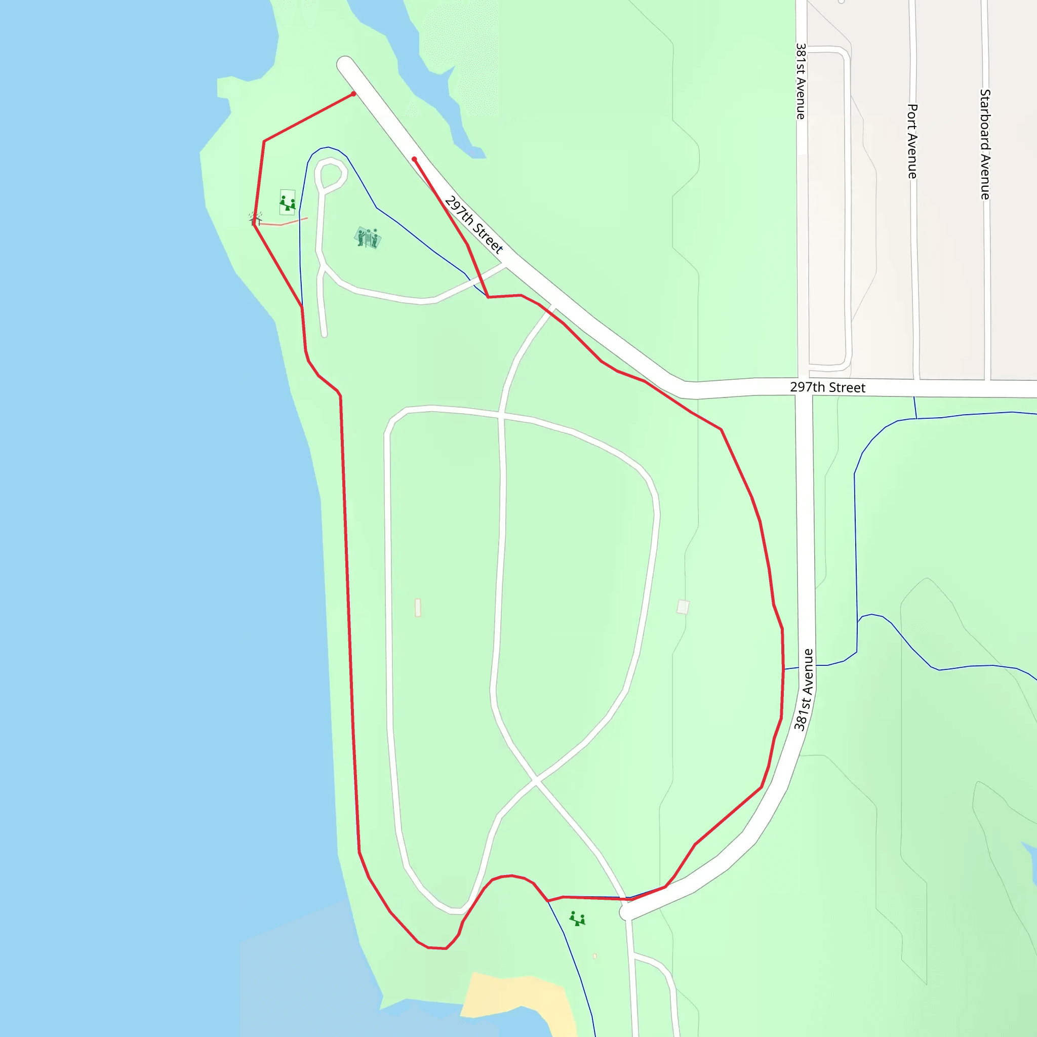 North Point Loop Trail mobile static map