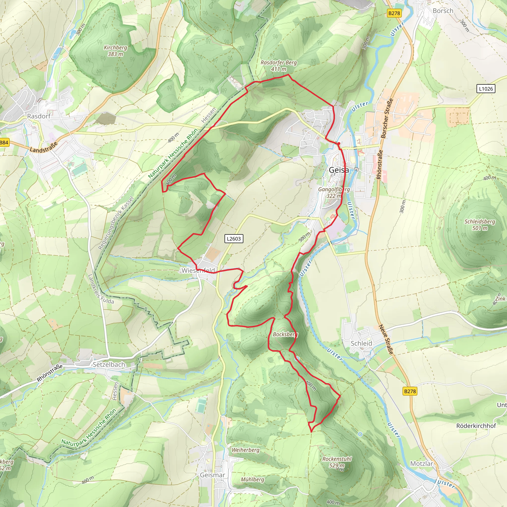 Am Siebenborn and Kreuz der Geiseraemter via Geisweg mobile static map