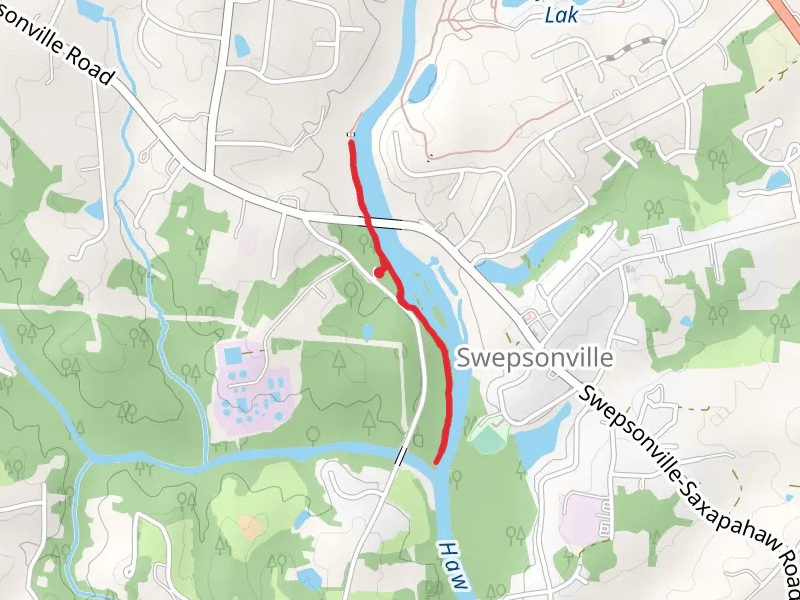 Haw River Trail from Boywood Road