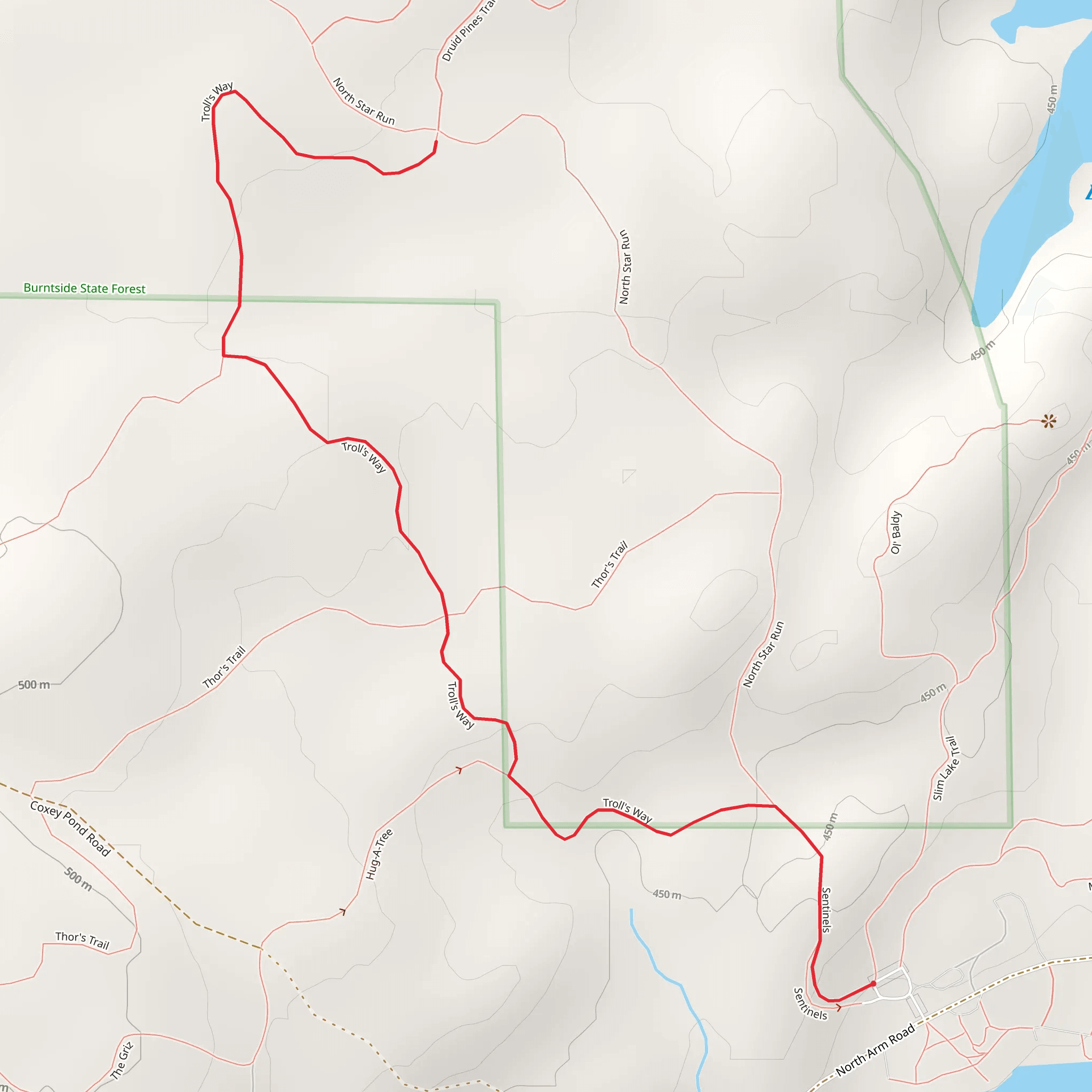 Troll's Way mobile static map