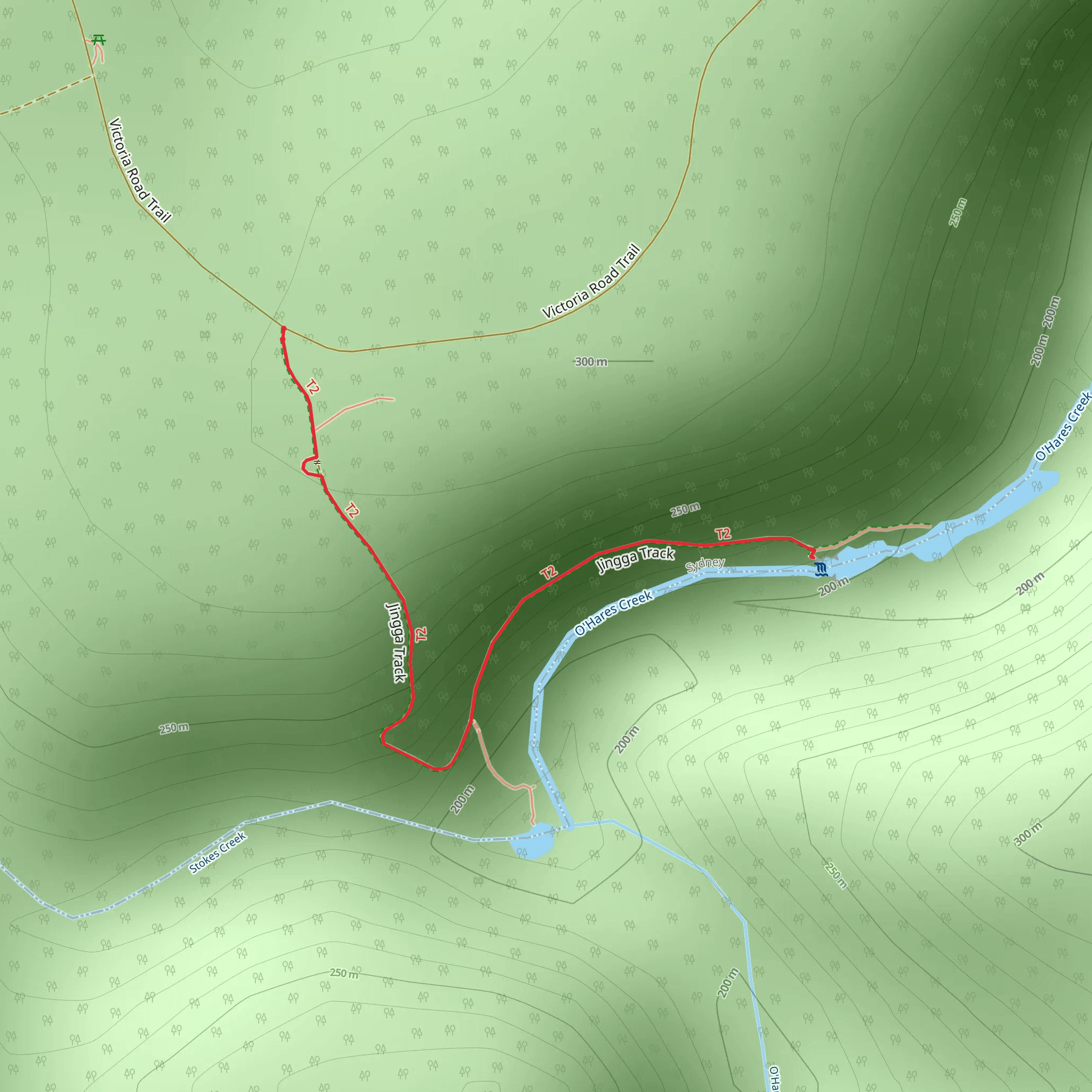 Jingga Track mobile static map