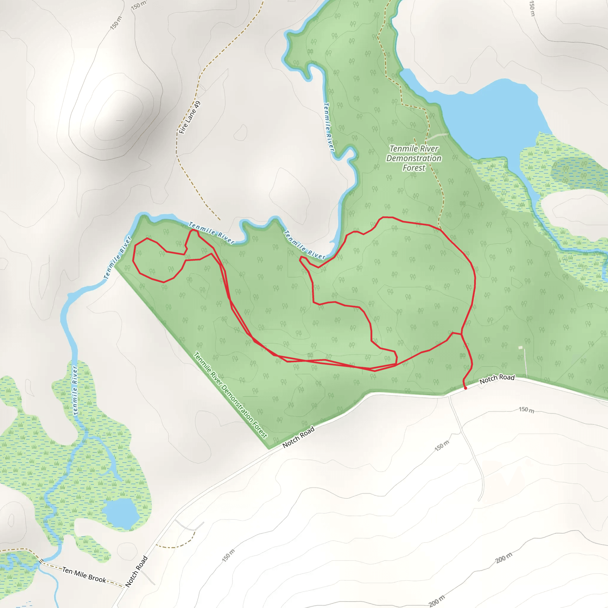 Tenmile River from Notch Road mobile static map