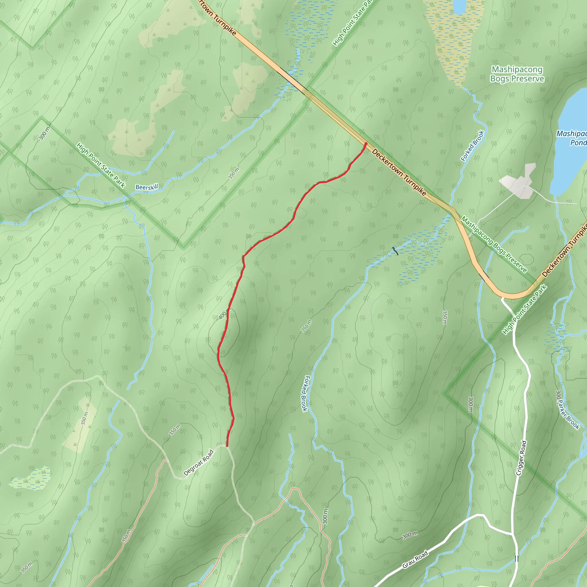 Rock Oak Trail mobile static map