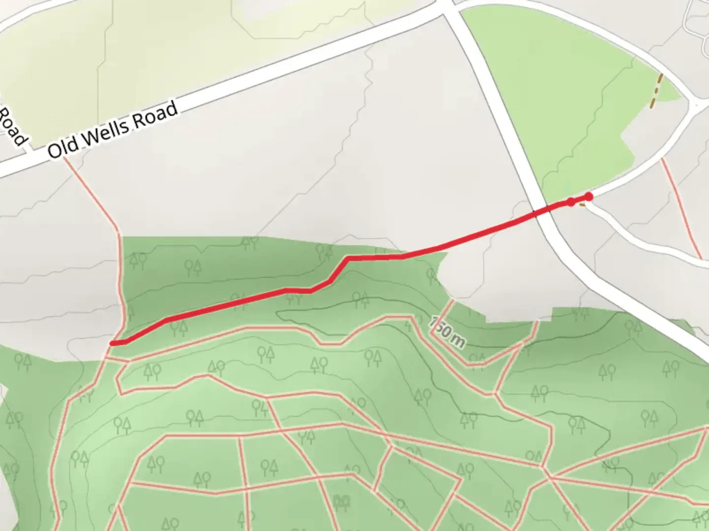 An image depicting the trail Shearmore Wood walk and its surrounding area.