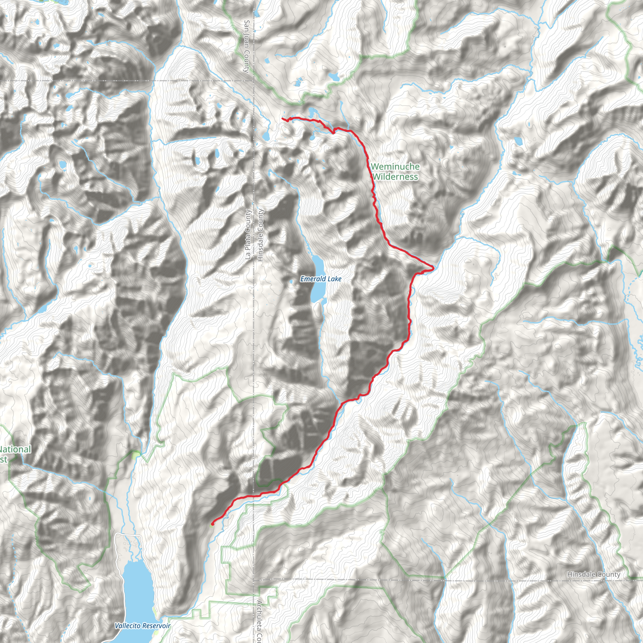 Flint Creek via Pine River Trail mobile static map