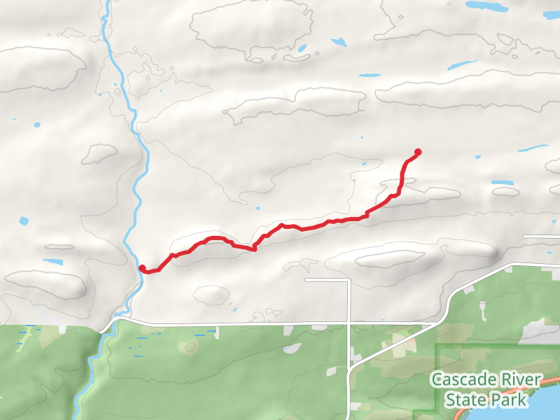 SHT Spur to Balley Creek Road and Superior Hiking Trail