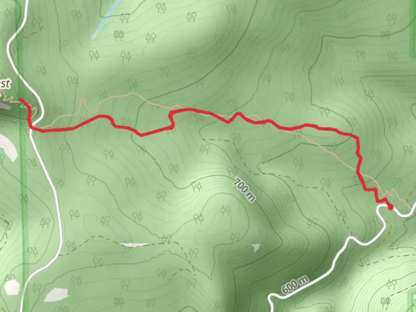 An image depicting the trail Eagles Rest Trail and its surrounding area.