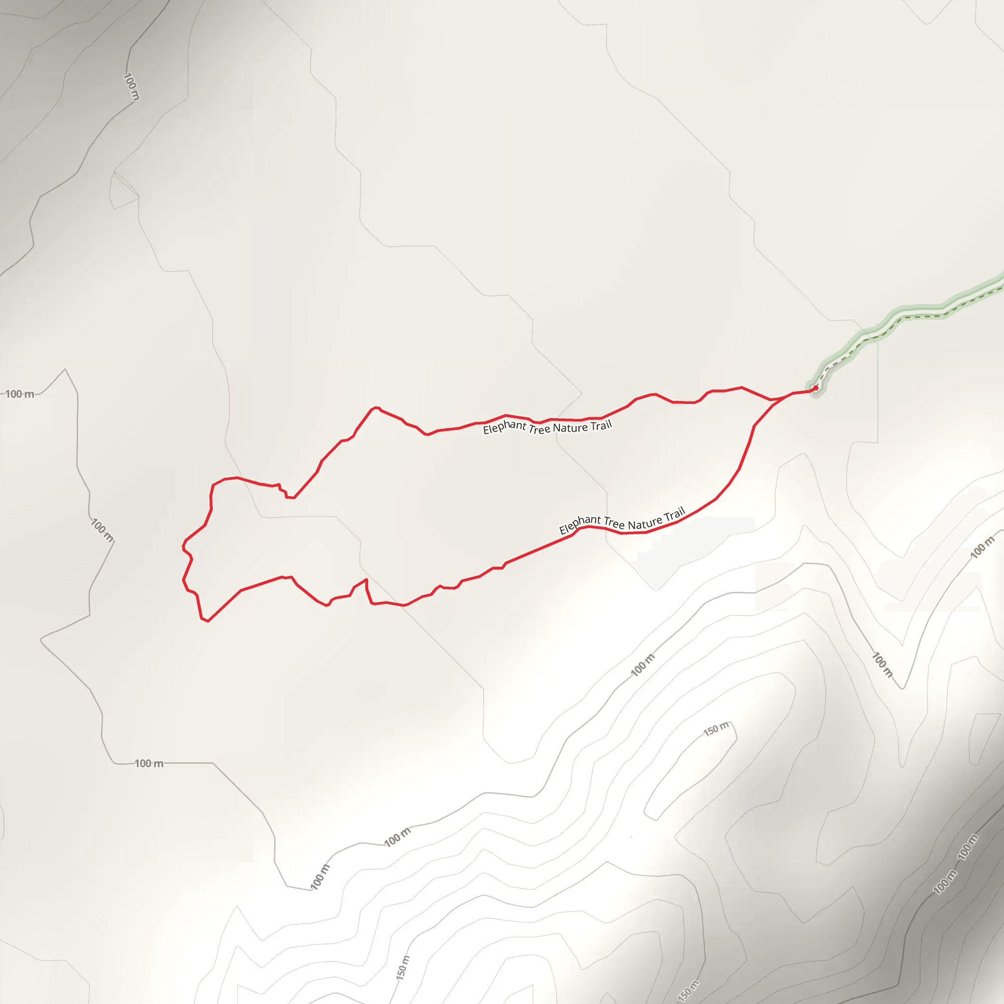 Elephant Tree Nature Loop Trail mobile static map