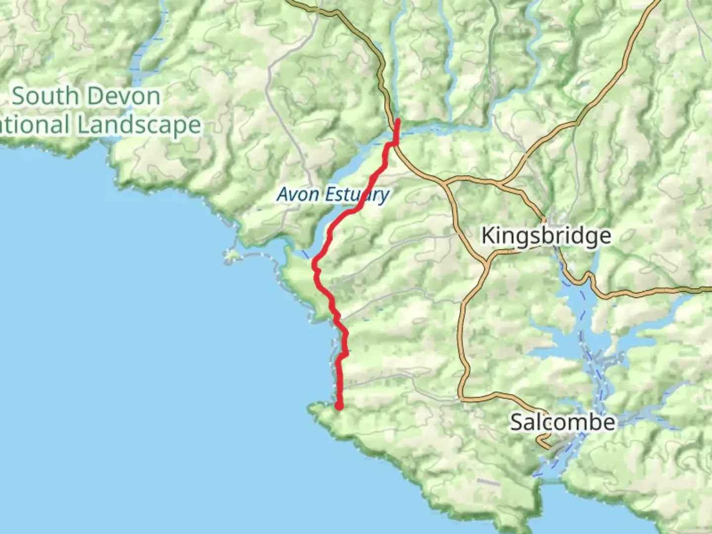 An image depicting the trail River Avon via Avon Estuary Walk and its surrounding area.