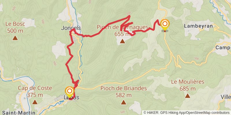 Camino Menton-Candanchu via Arles stage 32 Map