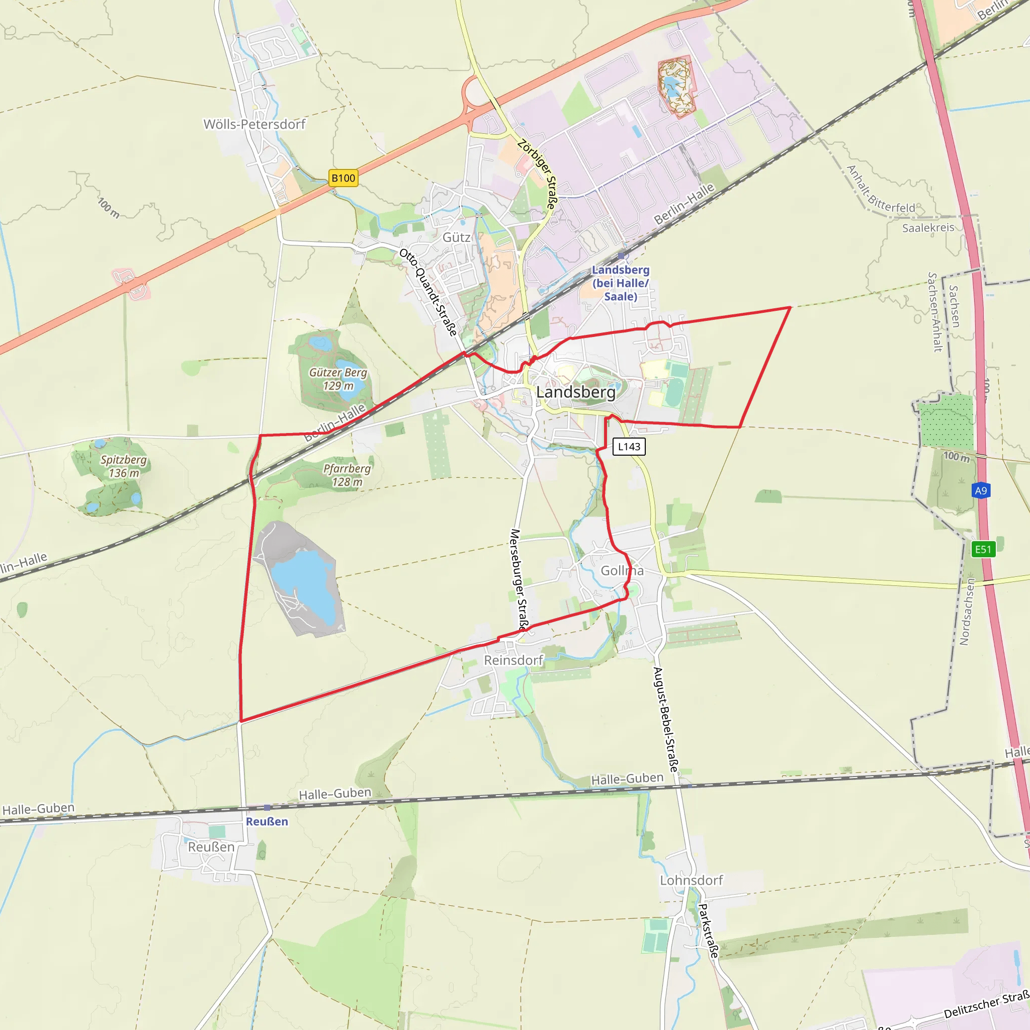 Landsberg and Gollma Loop mobile static map