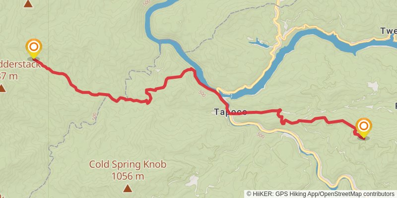 Benton Mackaye Trail stage 20 Map