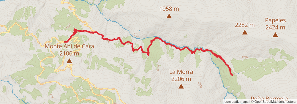 GR 240 Sendero Sulayr stage 20 Map